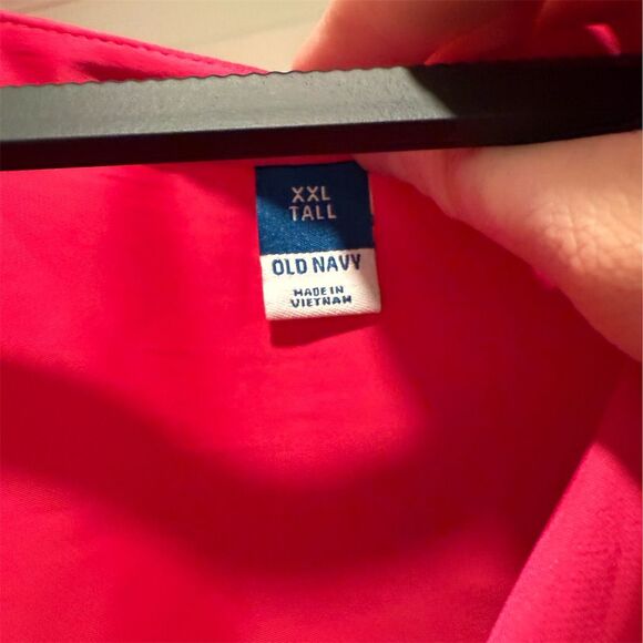 Old Navy Women's XXL Tall Pink Dolman Sleeve V-Neck Blouse Casual - Picture 2 of 4